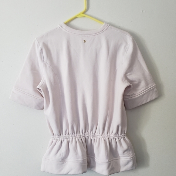 Lululemon Peplum Pullover In Pink - Picture 5 of 6